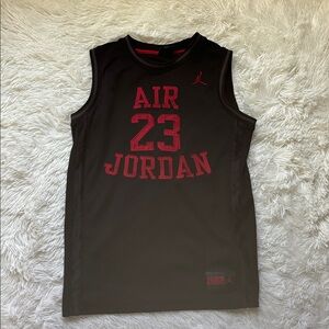 Kids Air Jordan Black Red Jersey L Large